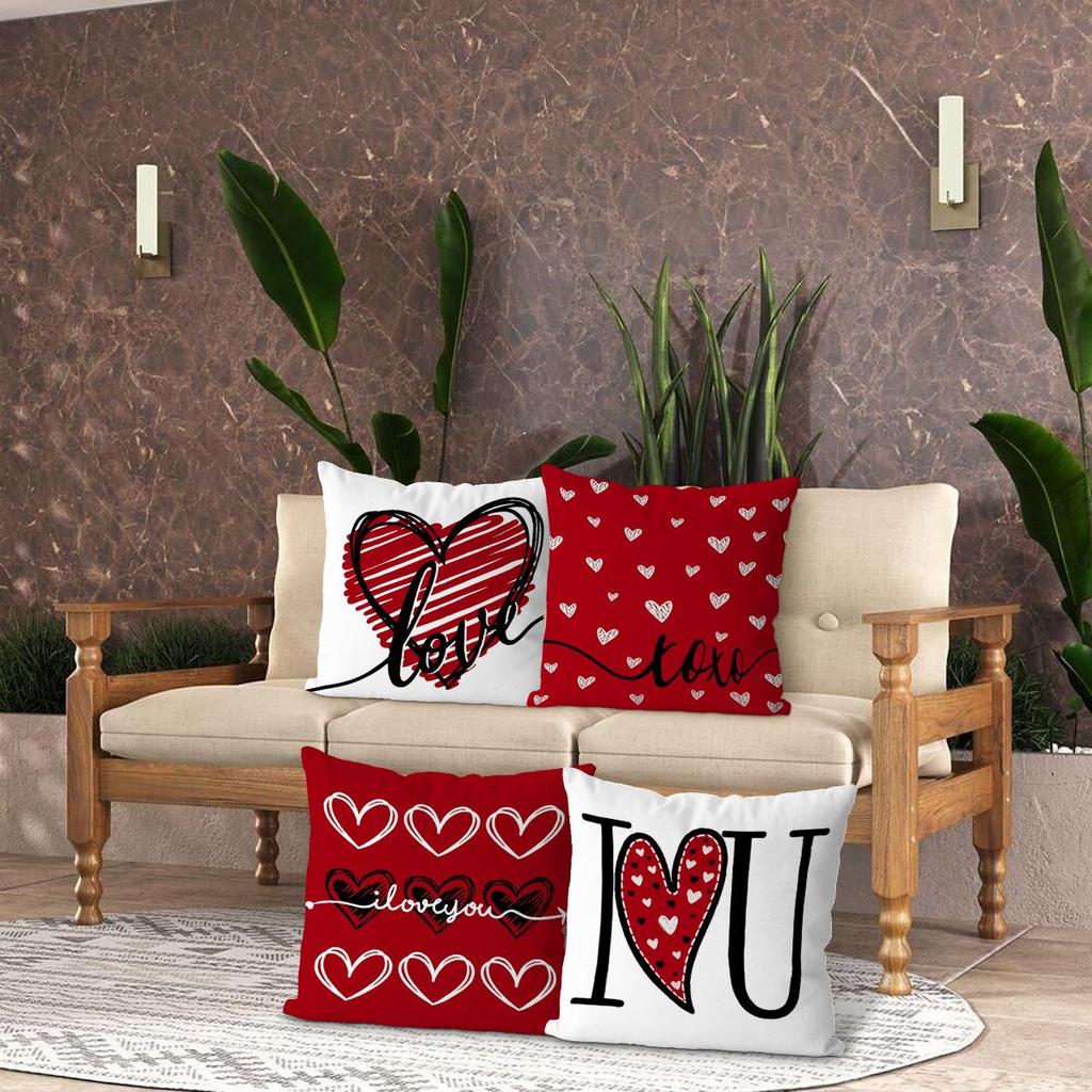 Grenzüberschreitende Valentinstags-Herzförmige Rote Brief-Plüsch-Kuscheldecke für Heim-Sofa-Dekoration.