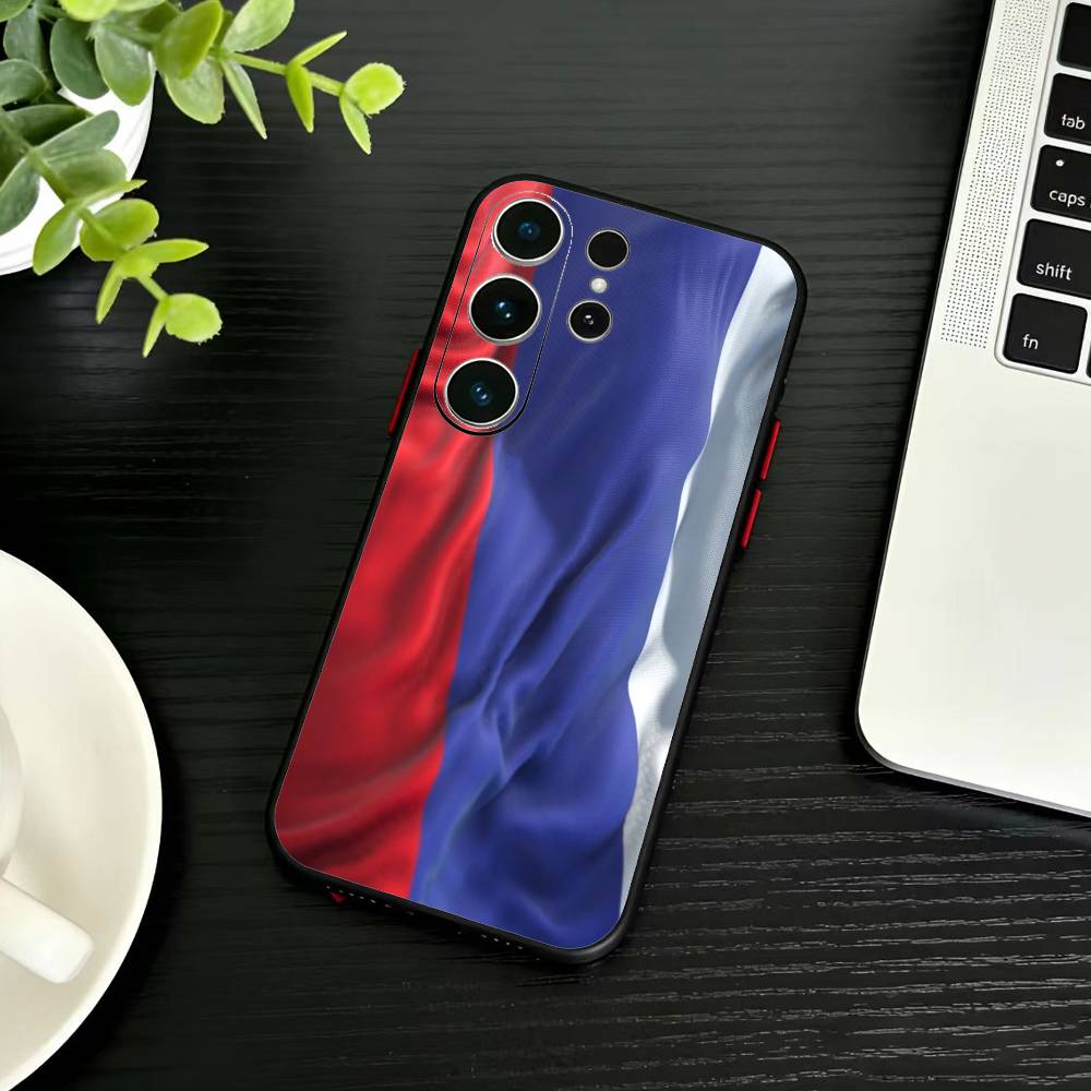 Statue Liberty America USA Flag Phone Case For Samsung S26,S25,S24,S23,S22,S21,S20,Ultra,Plus,FE Black Soft Cover