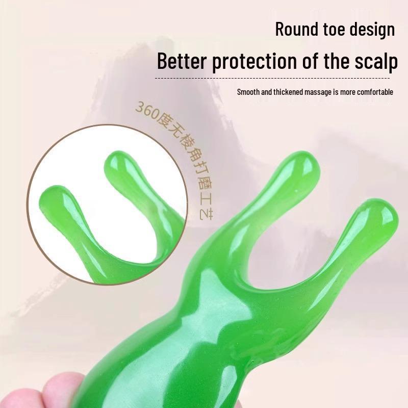 Portable Gua Sha Comb: Face, Jawline, Scalp & Meridian Massage Tool
