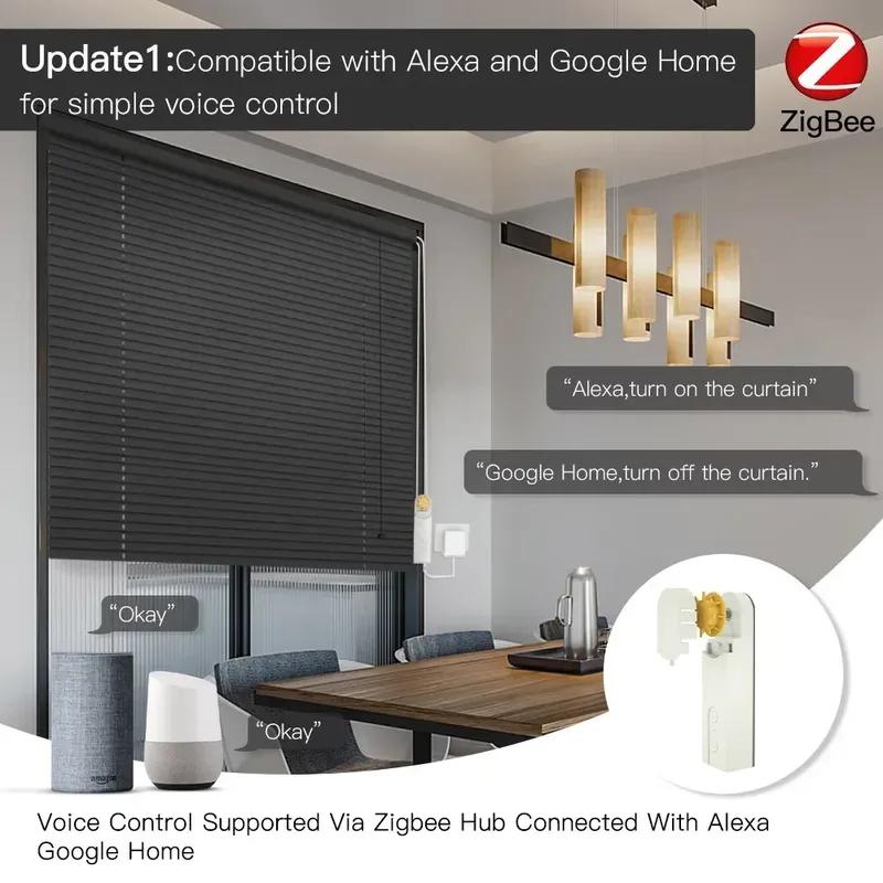MOES ZigBee3.0 Fai da te Catena Motorizzata Bluetooth Tapparelle Veneziane Tende Motore di Azionamento Controllo Vocale APP Tuya Smart Alexa Google