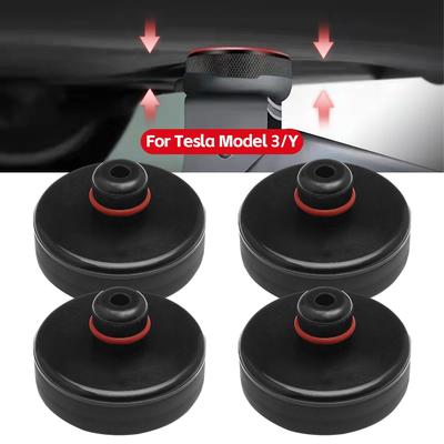 For Tesla Car Silicone Jack Lift Pad Point Adapter For Model 3 Model Y Model S Model X With Storage Bag 1/4PCS Car Accessories