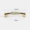 Zinc Zinc Zinc Alloy Gold Kitchen Cabinet Handle Light Luxury Ceramic Drawer Pulls  Wardrobe