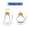 Set of 20 Clear Fillable Christmas Hanging Ornament Delicate Craftable Baubles for Holiday Tree Decoration and Parties