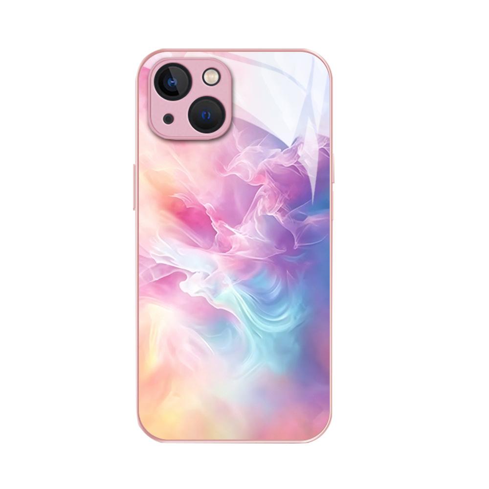 Creative advanced sense niche dream smudge gradual change glass phone case iPhone17 women's protective case Apple 11