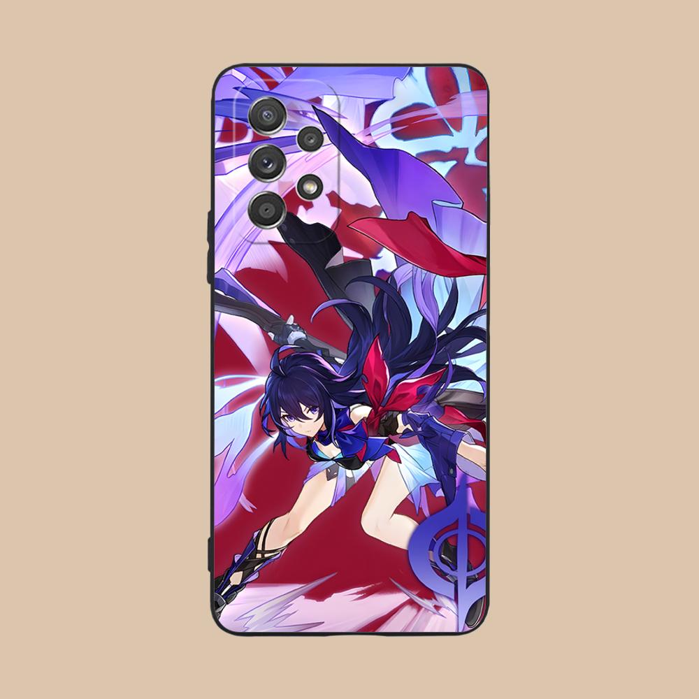 HSR Seele Matte TPU Mobile Phone Case for Samsung Galaxy A56 55 54 53 52 51 36 35 34 23 16 15 5G Colorful Cover
