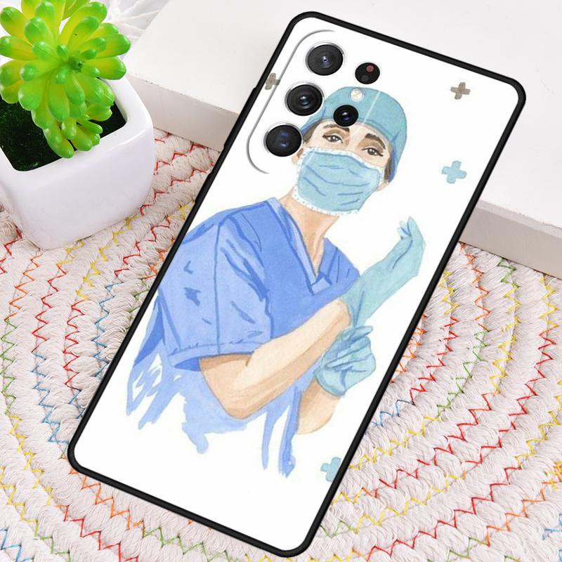 Medical Medicine Healthcare Nurse Silicone Phone Case For Samsung Galaxy note 10 pro S26 S25 S24 S23 S22 S21 Plus Ultra Cover