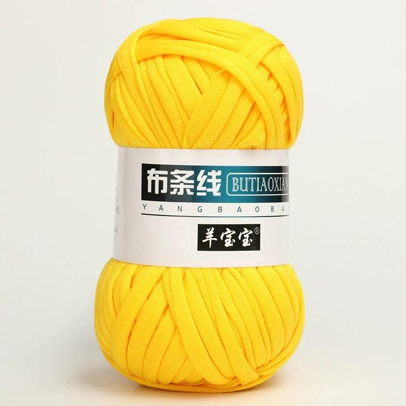 100g/ball 2cm Thick Cloth Yarn for Crochet Soft Colored Yarn for Hand Knitting Woven Bag Carpet DIY Hand-knitted Material