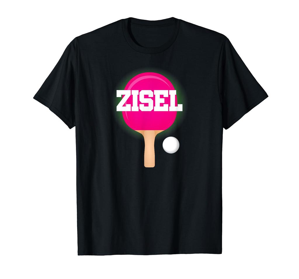 Zisel Name Girls Table Tennis Ping Pong Game Racket Sports T-Shirt