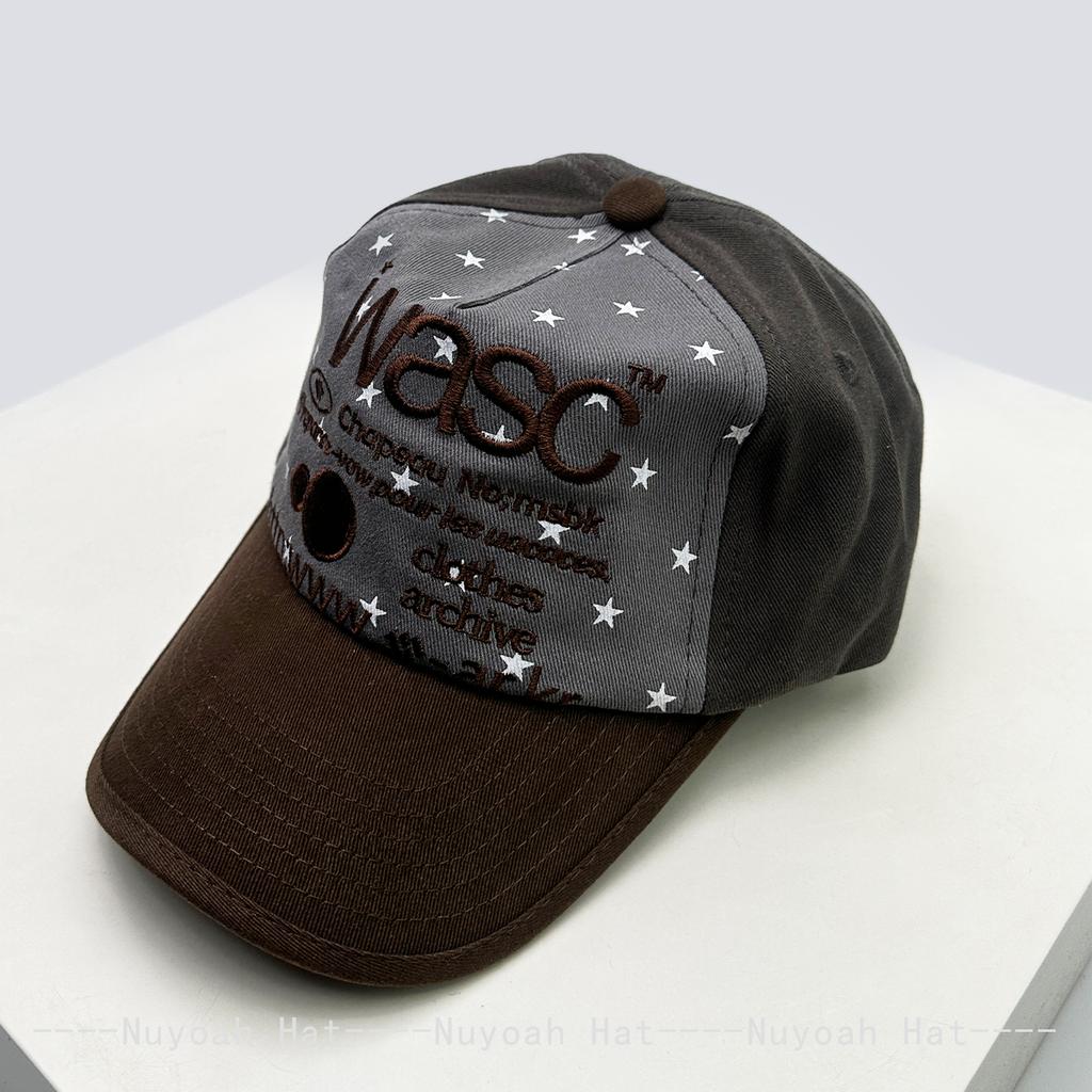 And Women Color Contrast Star Embroidered Letter Prints Baseball Caps Sun Protection Leopard Print Camouflage All-Match Peaked Hats Fashion Latest