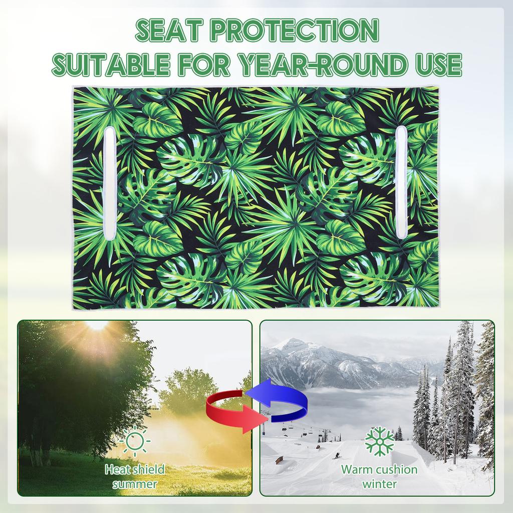 Golf Cart Seat Cover Anti-hot UV Resistant Bench Seat Protector Golf Cart Seat Towel Blanket Microfiber Washable Cushion Cover