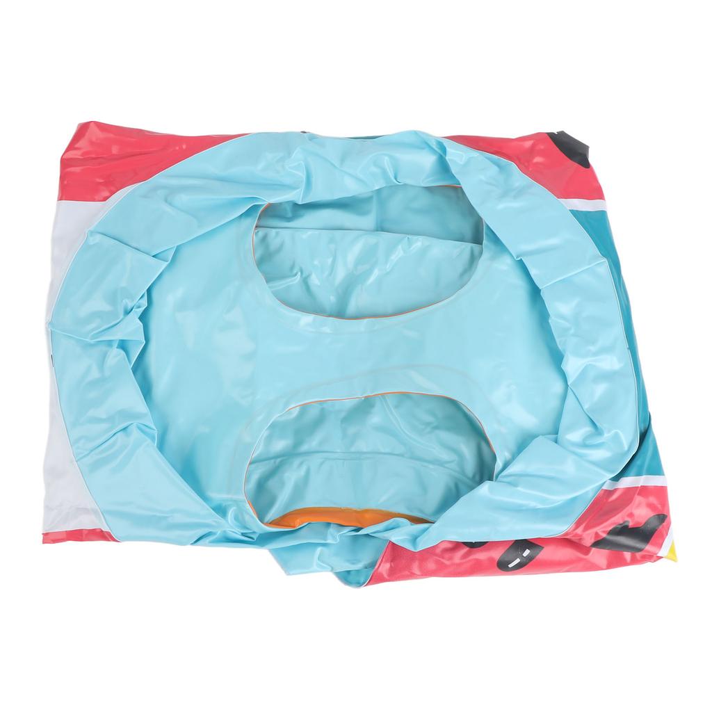 Inflatable Pool Float PVC Airplane Shape Swimming Ring Float Boat with Steering Wheel for Toddler Kids