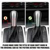 X AUTOHAUX Carbon Fiber Pattern Gear Shift Knob Sticker Cover Shell for BMW 3 Series E90 2006-2012