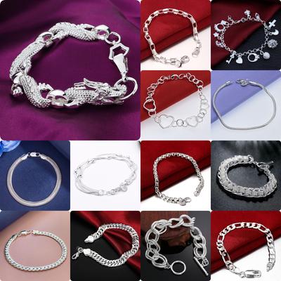 New Fine   Copper Solid Chain Bracelet For Women Men Charms Party Gift Wedding Party Fashion Jewelry  Gift