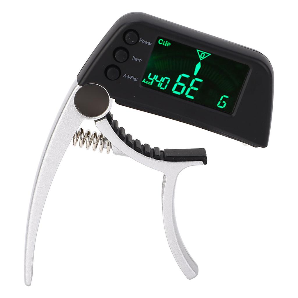 2 In 1 Guitar  Tuner LCD Display Digital Tuning  for Acoustic Electric Classical Guitars Uku