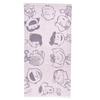 Nishikawa Snoopy Bath Towel 60x120cm Washable Cotton Unspun Gauze Soft and Fluffy Imabari Brand Friends Pink XT16302600 PN6602TW Smile 100%