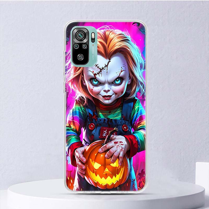 Chucky Doll Horror Movie Soft Case For Xiaomi Redmi 14C 13C 13 12C 12 10C 10 9A 9C 9T 9 Phone Cover 8 8A 7 7A 6 6A K80 K70 K60 K