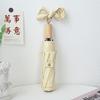 16 Bone Solid Wood Color Glue Folding Sun Umbrella Sunscreen UV Protection Parasol Rain Umbrella Female Umbrella Portable