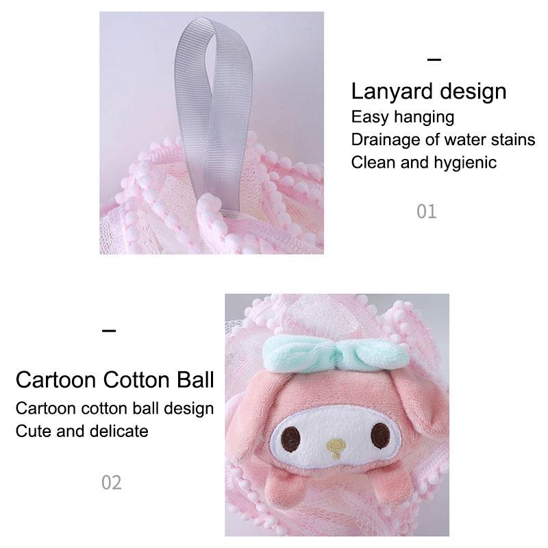 Bath Loofah Shower Bath Sponges Cute Soft Body Scrubber For Men Women Spa Body Clean Bathing Accessories
