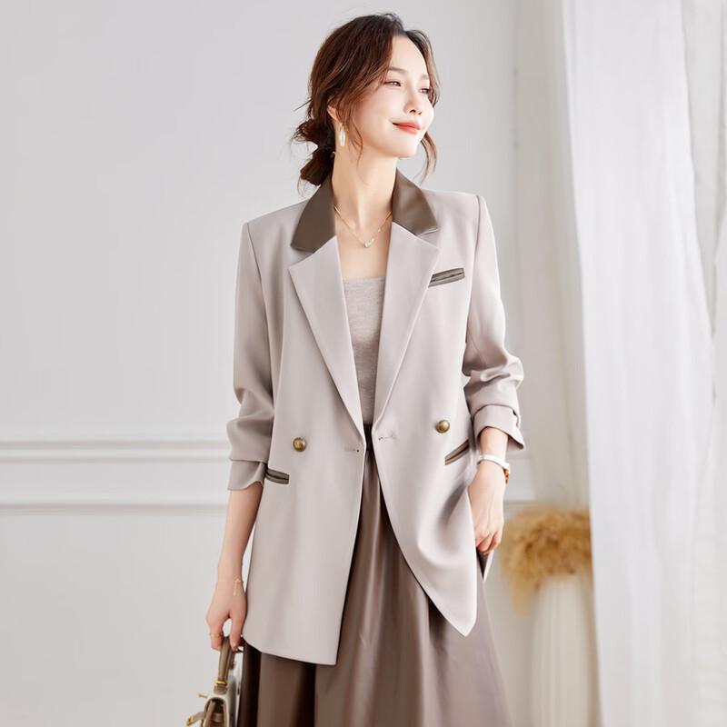TERRE BLEUE Women's Loose-Fit Casual Blazer