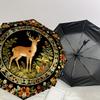 1PC Deer Floral Umbrella-8-Rib Reinforced, Automatic Open, Lightweight & Durable, Cute Fashion Accessory for Outdoor, Beach or Casual Use, Beach Umbre