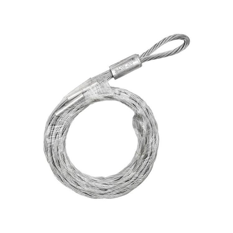 

Fiber Optic Cable Pulling Snake Skin Sleeve with Rotary Connector Conductor 25-50