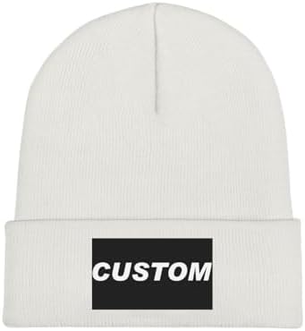 Custom Unisex Beanies with 3D Embroidery Personalized Logo Winter Hats-100% Acrylic Common Fabric