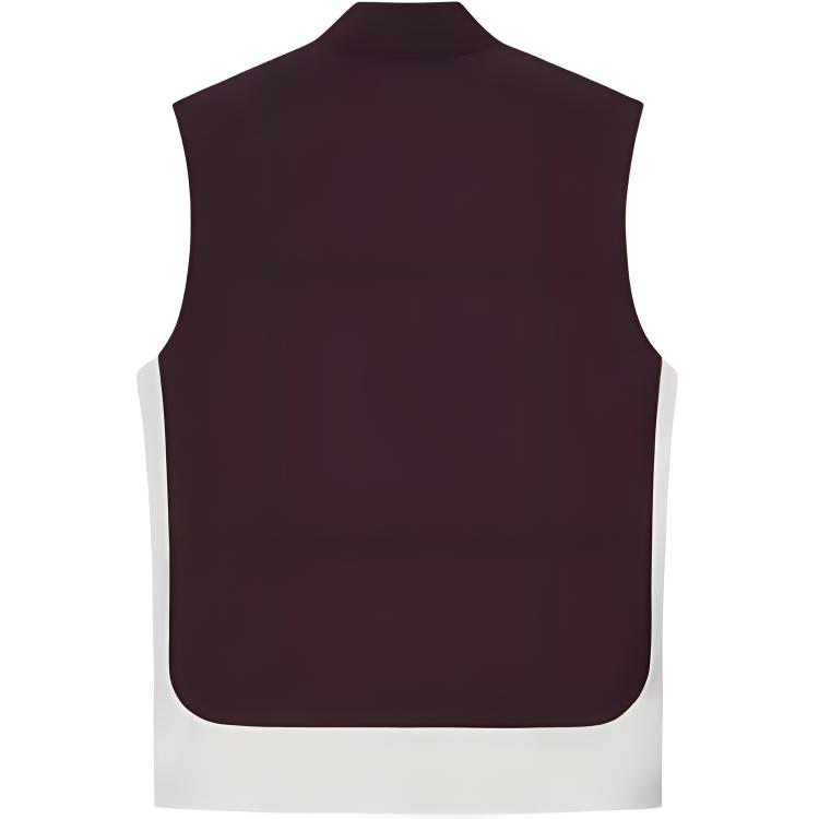Anta Outdoor Series Sport Casual Simple Color Block Vest Men Vests Chocolate-Brown Coarse-Linen-Gray 152510802-1