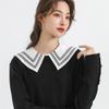 Perfect Match New Lapel Fake Collars Woman Vintage Half Shirt False Collar For Womens Removable Detachable Lapel Collar Faux Col