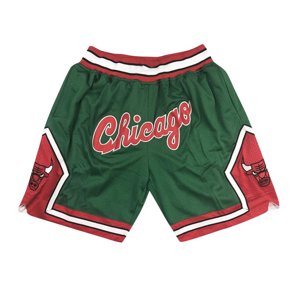 Retro Embroidered Drawstring Cropped Basketball Shorts Training Shorts