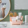 Stationery Container for Writing Tools Multi-functional Storage Box, Large Capacity 6 Grids Desk Organizer, Compact Pen Cup School Easy Access