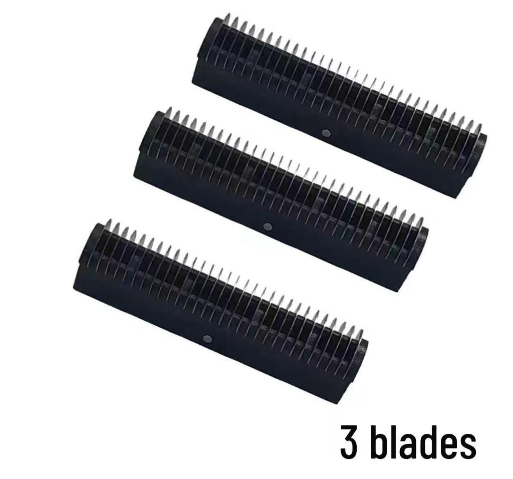 White Electric Three-Blade Mesh Head Shaver - Waterproof Clipper for Balding and Hair Trimming