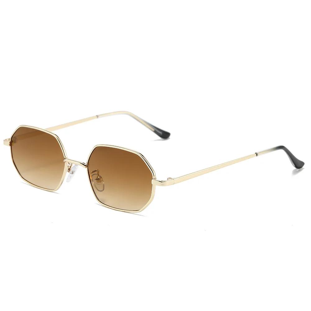 Narrow Sunglasses for Men Fashion Rectangle for Women Metal Luxury Brand Classic Sun Glasses 2025