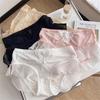 Japanese Underwear Fairy Ice Silk Thin High-end Silky Soft Sweet Mid Waist Comfortable Triangle Pants for Women