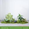 Luxury Faux Green Plant and Flower Decor - Indoor Moss and Grass Clusters for Elegant Landscaping.