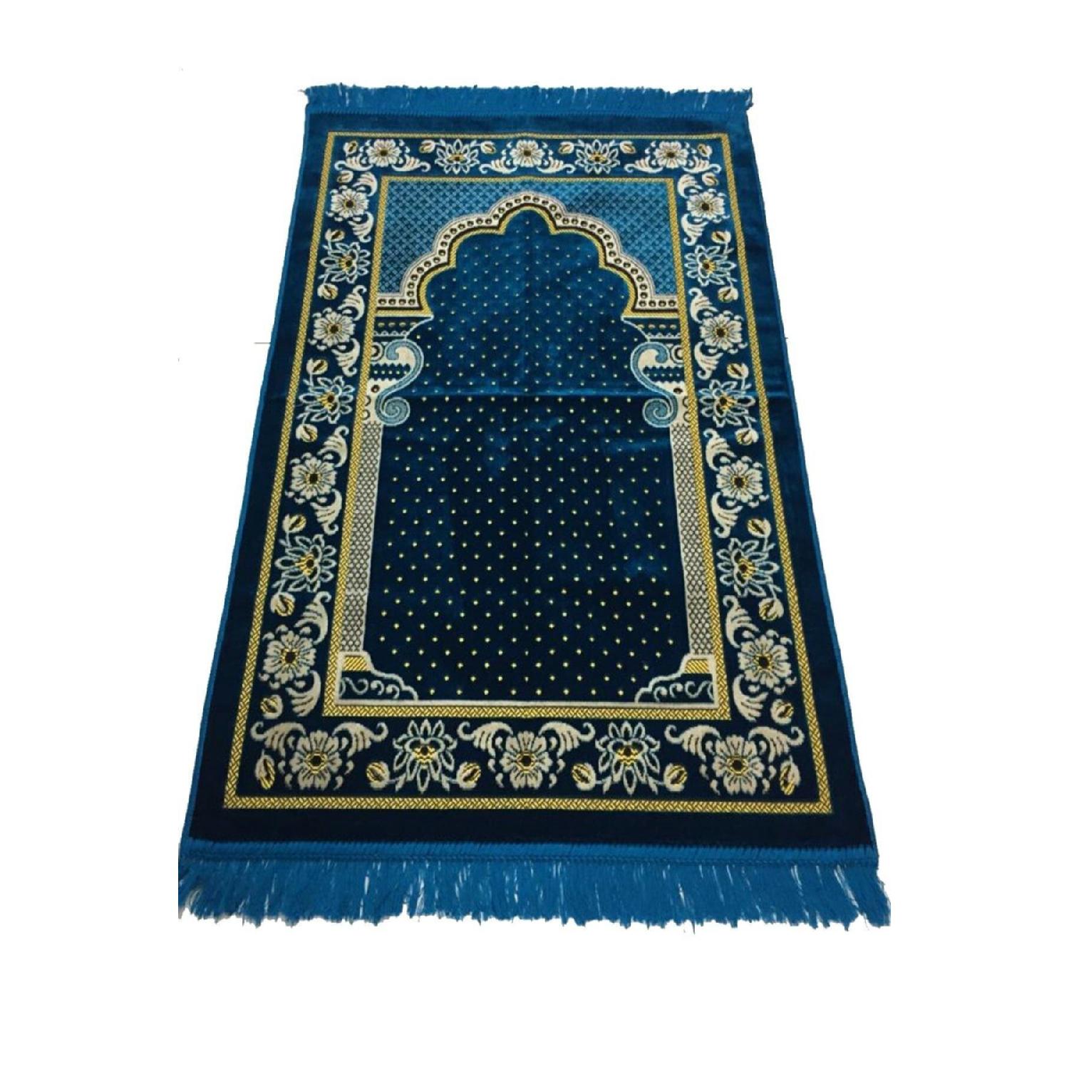 

Velvet Prayer Rug Lux-blue 70 x 110 алабама, темно-червоний колір