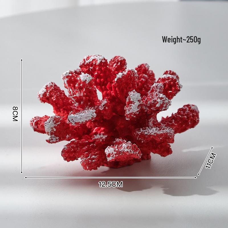

Коралловые ornaments из смолы: Средиземноморский Декор и Реквизит для Микроландшафта