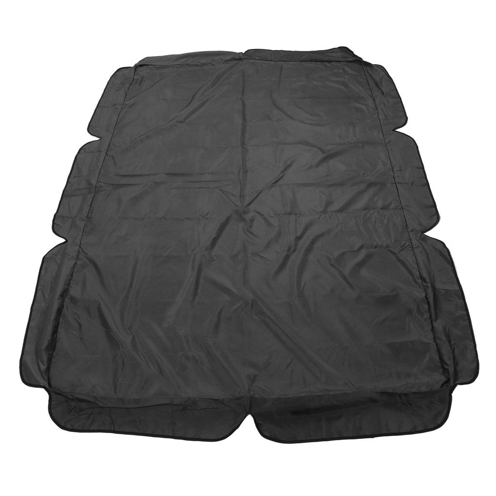 Swing Canopy 600D Silver Coated Oxford Cloth Waterproof Swing Top Cover for Outdoor Black