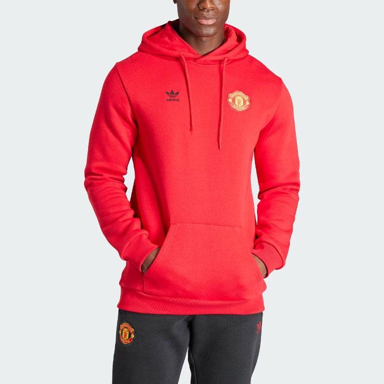 adidas Manchester United Trefoil Hoodie Red Men's Hoodie IK8706