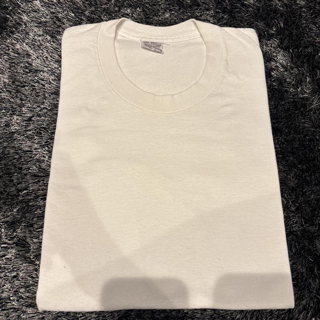 [USED] 80s - Single Stitch Vintage White T-Shirt by BVD