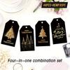 48Pieces Decorative Gift Label with Quality Paper & Twine Cord Design for Sustainable Holiday Packaging Decors Solutions