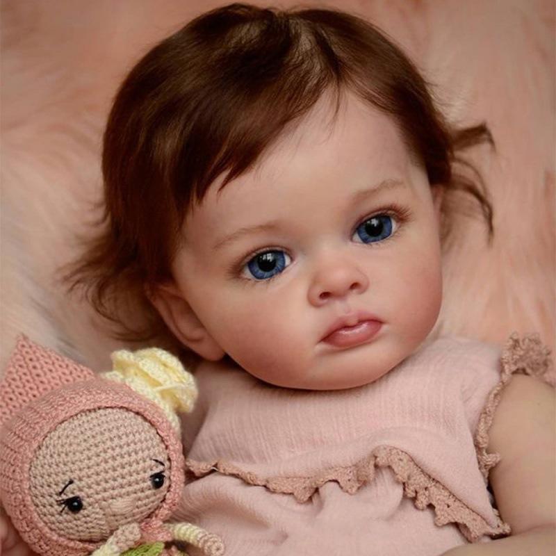 60 cm Przytulne ciało z tkaniny Reborn Baby Doll Tutti Urocze 22-calowe całe winylowe lalki z recyklingu dla dzieci Maluch Towarzysząca zabawka dla dziecka Lalka Urodzinowy prezent na Boże Narodzenie