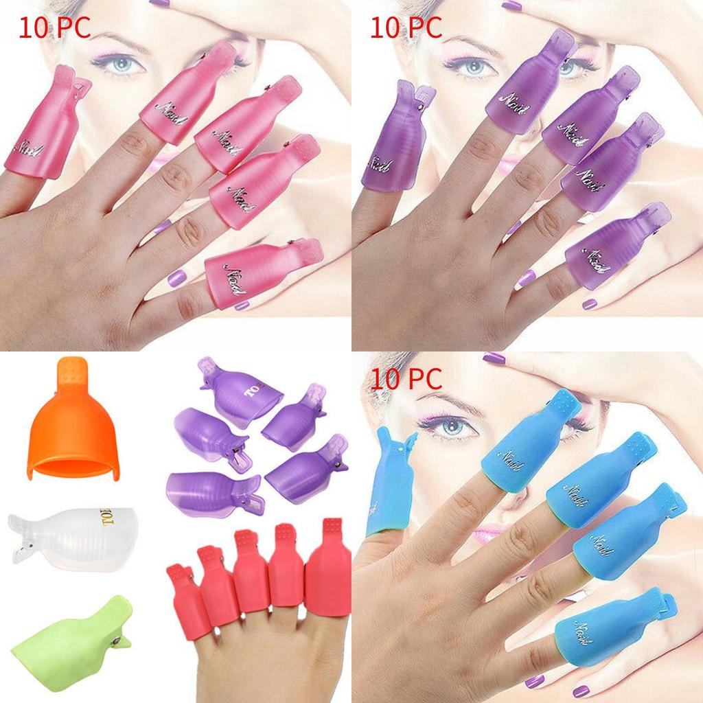 Nail Art Tool Set With Plastic Removal Clips For Diy Manicure And Pedicure Sessions