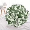 1pc Forest Mushrooms Automatic Open/close Folding Compact Umbrella, 8-Rib Sturdy Canopy, Lightweight Portable, Everyday Use, Gift, Outdoor Umbrella, T