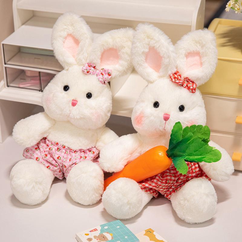 Cute Cute Silly Rabbit Plush Toy Rabbit Doll Panda Dog Doll Zoo Souvenir Children's Gift