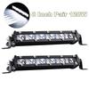 2Pcs 8'' 120W Aluminum 6D Spot Beam Slim LED Work Light Bar Single Row Car SUV Off Road Lamps New