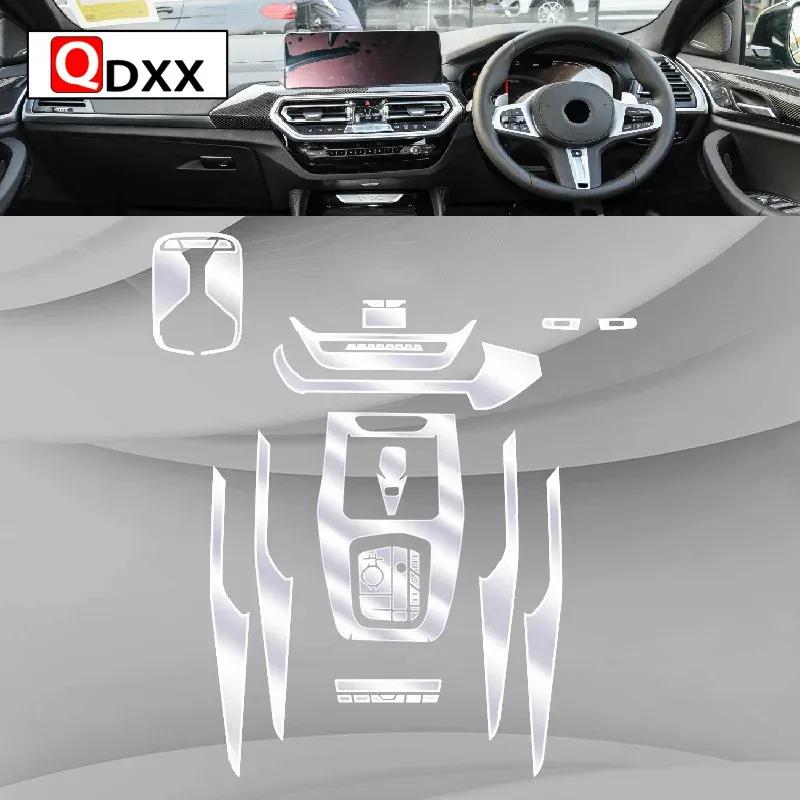 For BMW G02 X4 Car Interior Center Console Transparent TPU Protective Film Anti-scratch Repair Film Accessories Refit