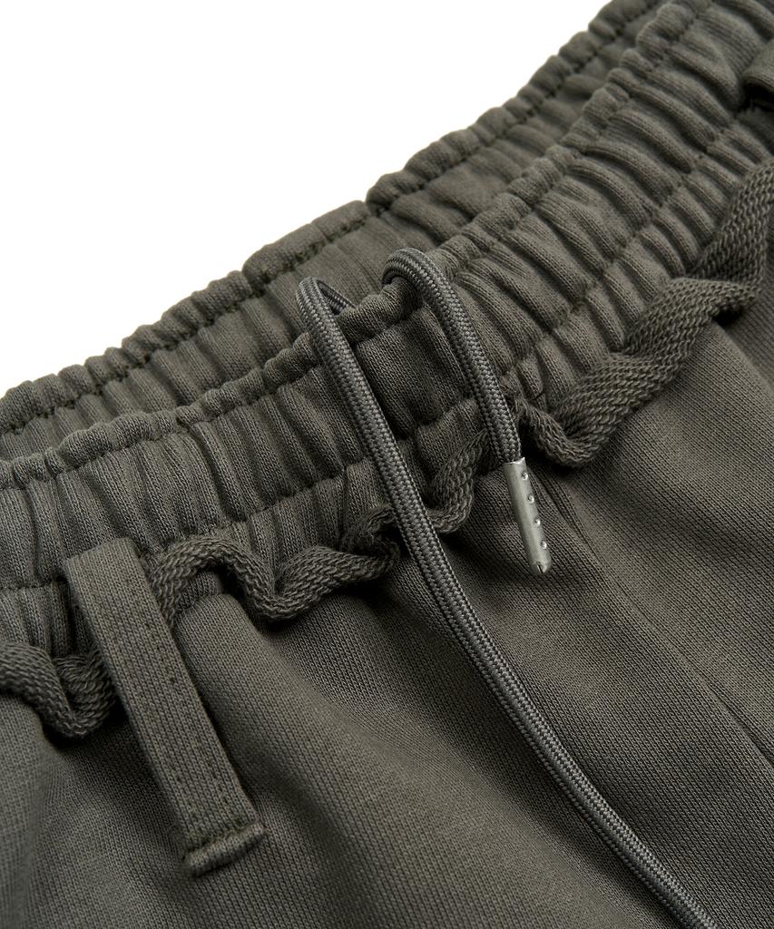 Pepeulli Cut Off Bermuda Sweat Pants (Khaki Grey)