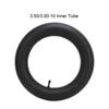Durable Inner Tube with Natural Rubber Shock Absorption and Puncture Compatible with Rims for and Razor RSF650 Bend Valve 3.50/3.00-10 Resistance,