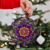 10 Inch Hanging Wind Chime with Mandala Flower Design Rotating Art Perfect for Balcony Garden Decoration Gift for Relatives Friends