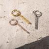 [Cisst Liber] Hawaiian Jewelry Hoop Earrings for Men and Women, Stick and Plate Style, Brand Name, Rust-Resistant, Always Wearable, Dangling, Surgical